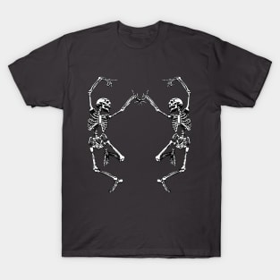 dancing skeletons at halloween party T-Shirt
